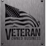 Logo of a veteran-owned business, showcasing commitment, service, and reliability